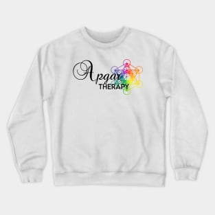 Apgar Therapy RAINBOW & BLK Crewneck Sweatshirt